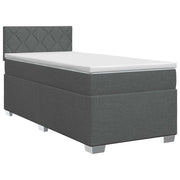Letto box spring con materasso Grigio Scuro 90 x 200 cm Tessuto 3450398