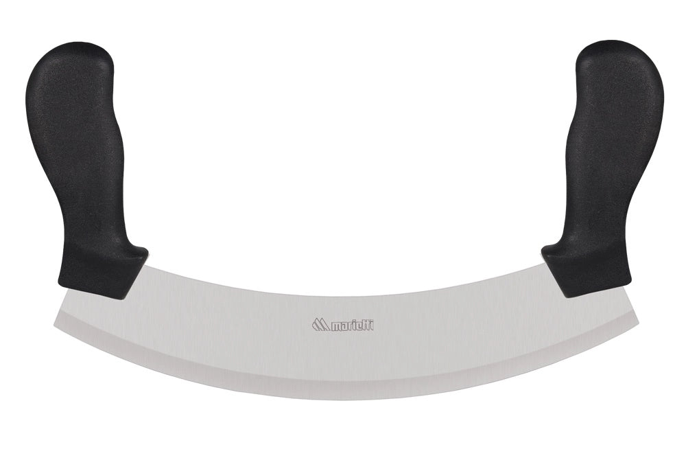 Coltello da cucina trita mezzaluna Manici nero Marietti