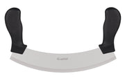 Coltello da cucina trita mezzaluna Manici nero Marietti