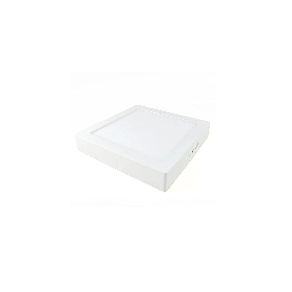 Trade Shop - Plafoniera Faretto Led Quadrato Da Superficie Da 18w Luce Bianco Freddo -