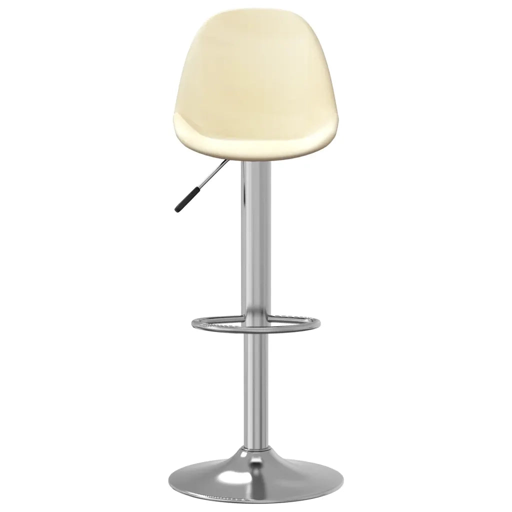 Sgabelli da Bar 2 pz Crema in Tessuto 333383