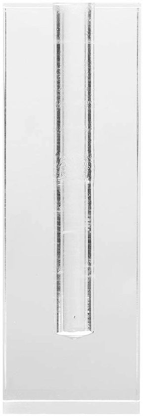 Display stand rettangolare per rose in vetro acrilico - Ornamento trasparente per decorazione - Adatto per rose - Materiale duraturo - Decorazione per salotto - Vaso per fiori
