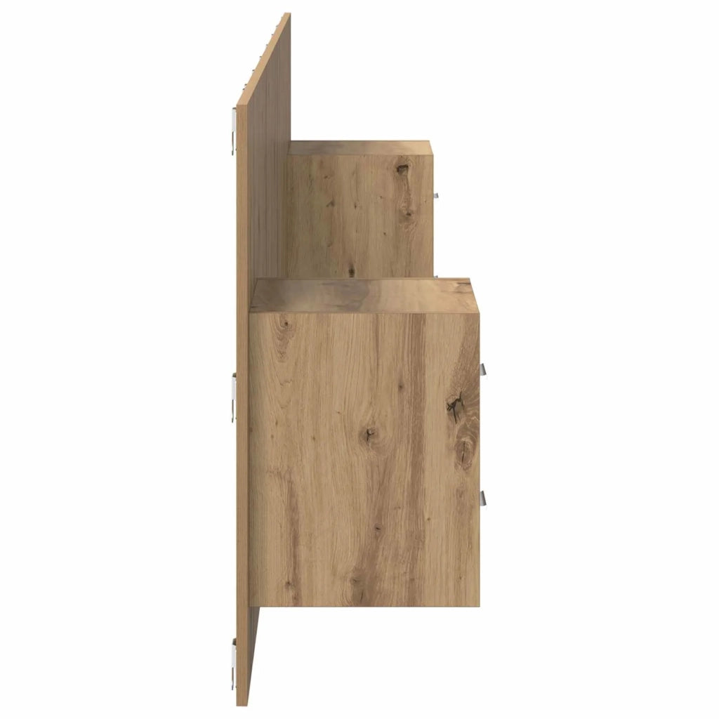 Testata con Comodino 3 pcs Rovere artigianale Legno multistrato 3415909