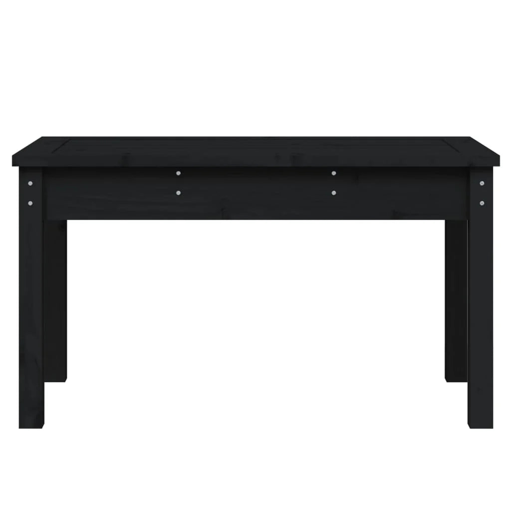 Panca da giardino mobili da esterno per patio terrazza nera 80 x 44 x 45 cm legno di pino massiccio 02_0011758
