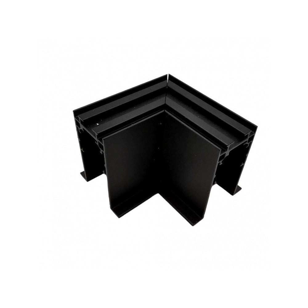 Trade Shop - Connettore Giunto Angolare Curva Nero Per Binario Magnetico 48v Accessori Tk670-l -