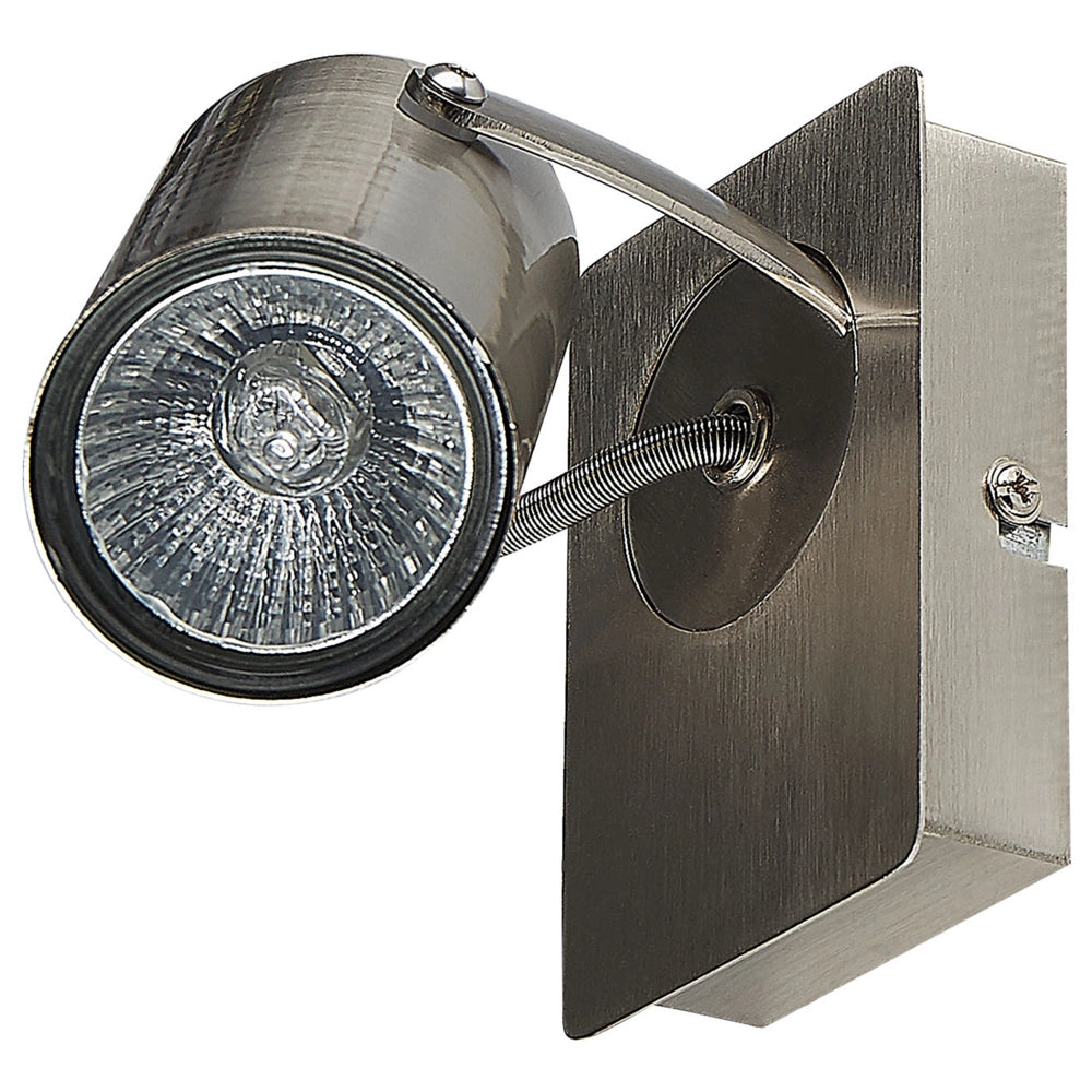 Set di 2 lampade da parete in metallo argento con paralume regolabile industriale