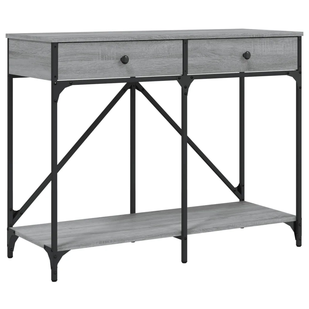 Tavolo Consolle | Tavolo d'Ingresso Grigio Sonoma 100x39x78,5 cm Legno Multistrato
