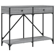 Tavolo Consolle | Tavolo d'Ingresso Grigio Sonoma 100x39x78,5 cm Legno Multistrato