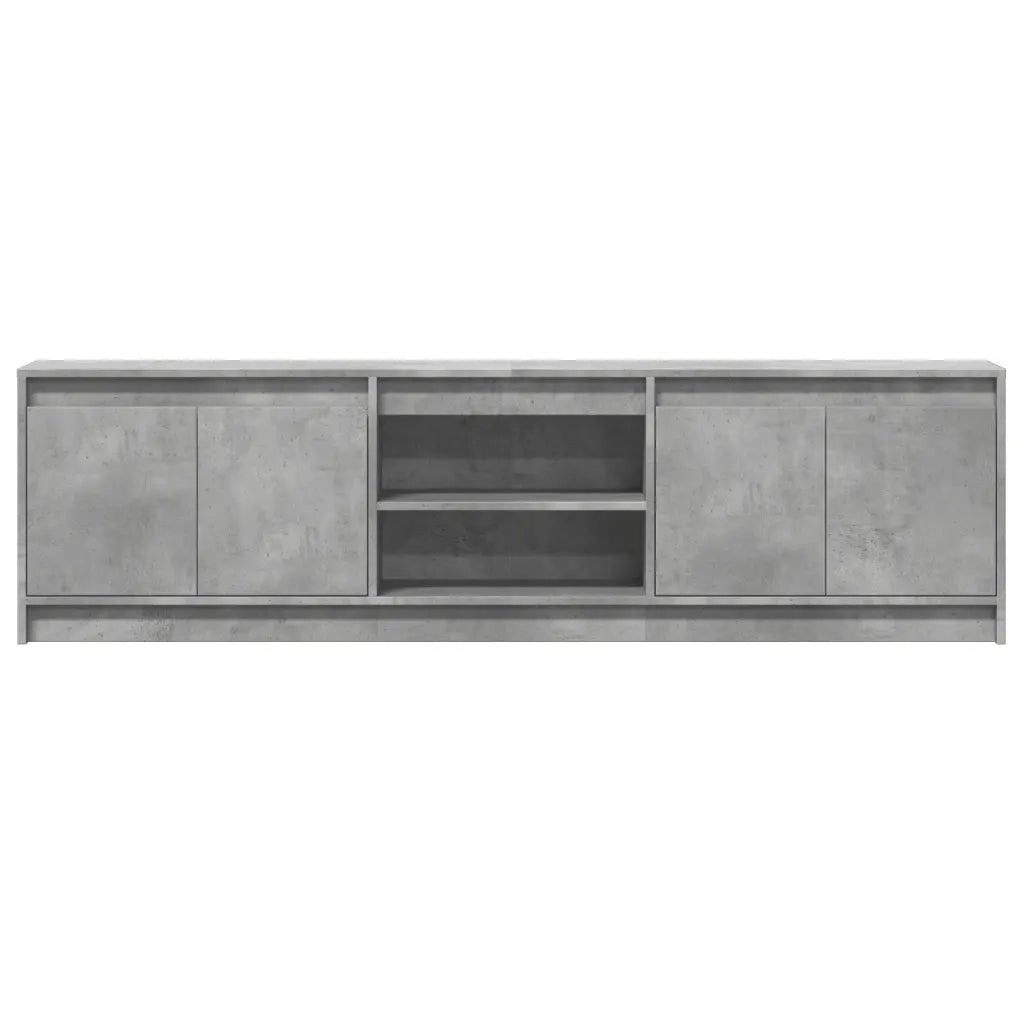 Mobile Porta TV con LED Grigio Cemento 180x34x50cm Truciolato
