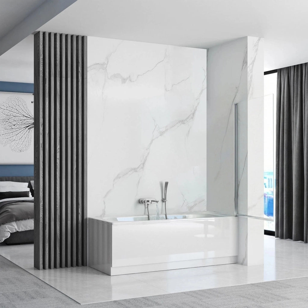 Schermo Vasca Mobile Rea Lagos 80 Chrome