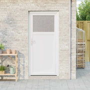 Porta d'ingresso laterale Bianco 88 x 198 cm PVC