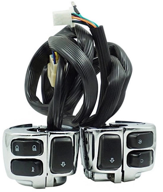 Comando manubrio per Softail Dyna Sportster V-Rod - Adatto per 1996-2012 - Accessori motociclistici - Alta qualità - Facile da installare
