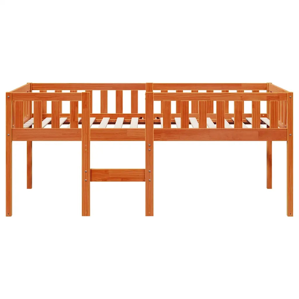 vidaXL Letto Bambini senza Materasso Marrone Cera 90x190 cm Legno Pino