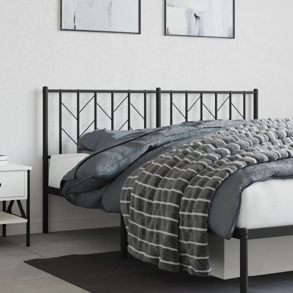 Testiera di Ricambio in Metallo Nero 160 cm 374472