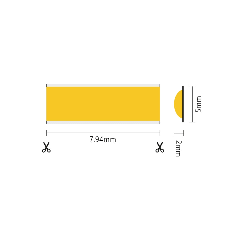 Alcapower Striscia LED COB SLIM IP20 5 metri 12V 3000K Luce Calda 6W/m 600lm/m 504 LED/m Alta Densità per Illuminazione Lineare Professionale