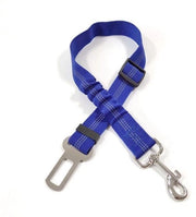Rim di sicurezza per cani per l'auto - lunghezza regolabile - 2 pezzi - cintura di sicurezza con assorbimento elastico di urto e forte anello di fissaggio - larghezza 2,5 cm, lunghezza totale regolabile 47-70 cm