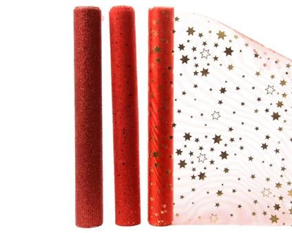 1 Rotolo Organza Rosso - Peraga - Idee Regalo