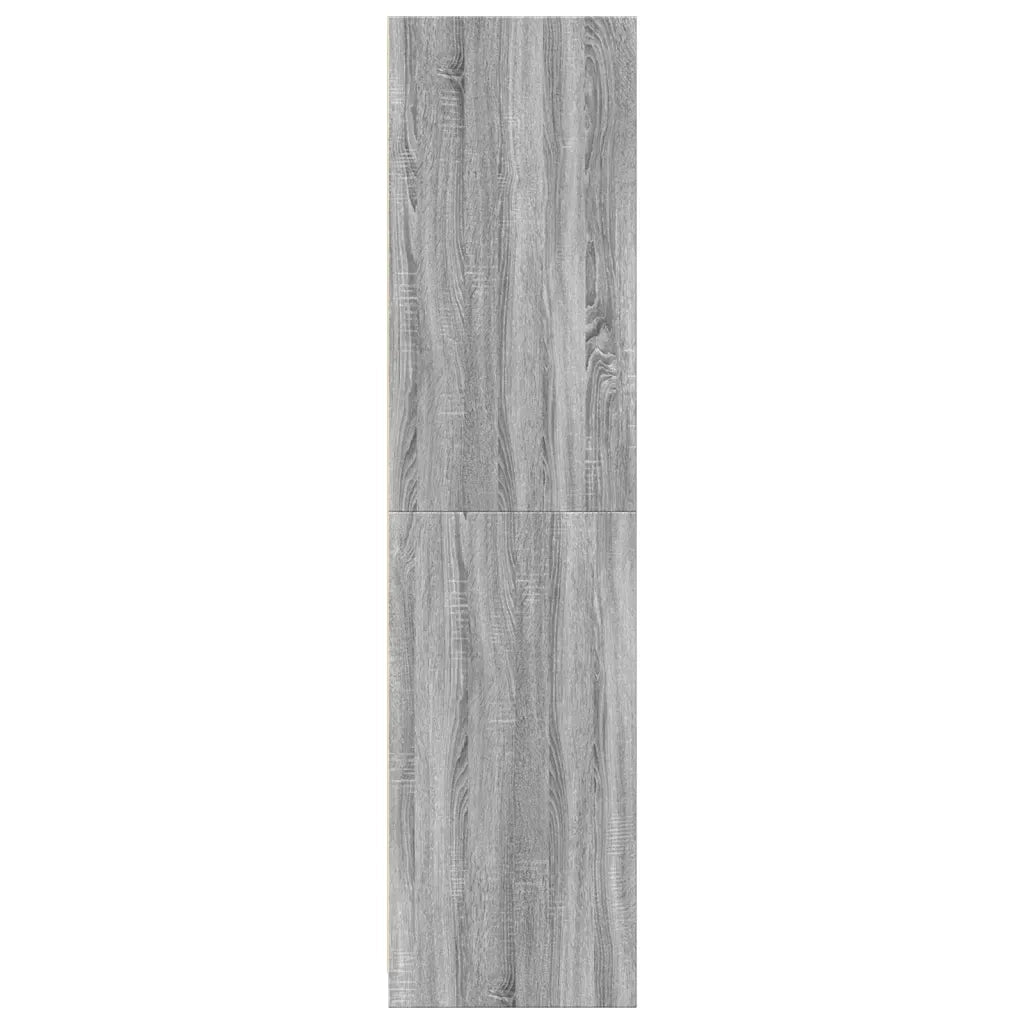 vidaXL Armadio Grigio Sonoma 30x50x200 cm in Legno Multistrato