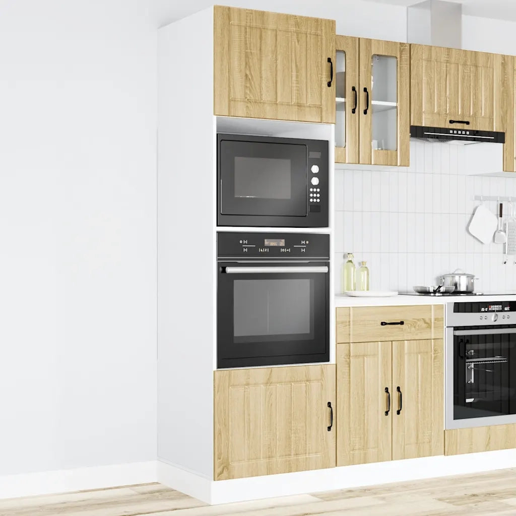 Armadi Forno 2 pz Lucca Rovere Sonoma in Legno Multistrato 3315044