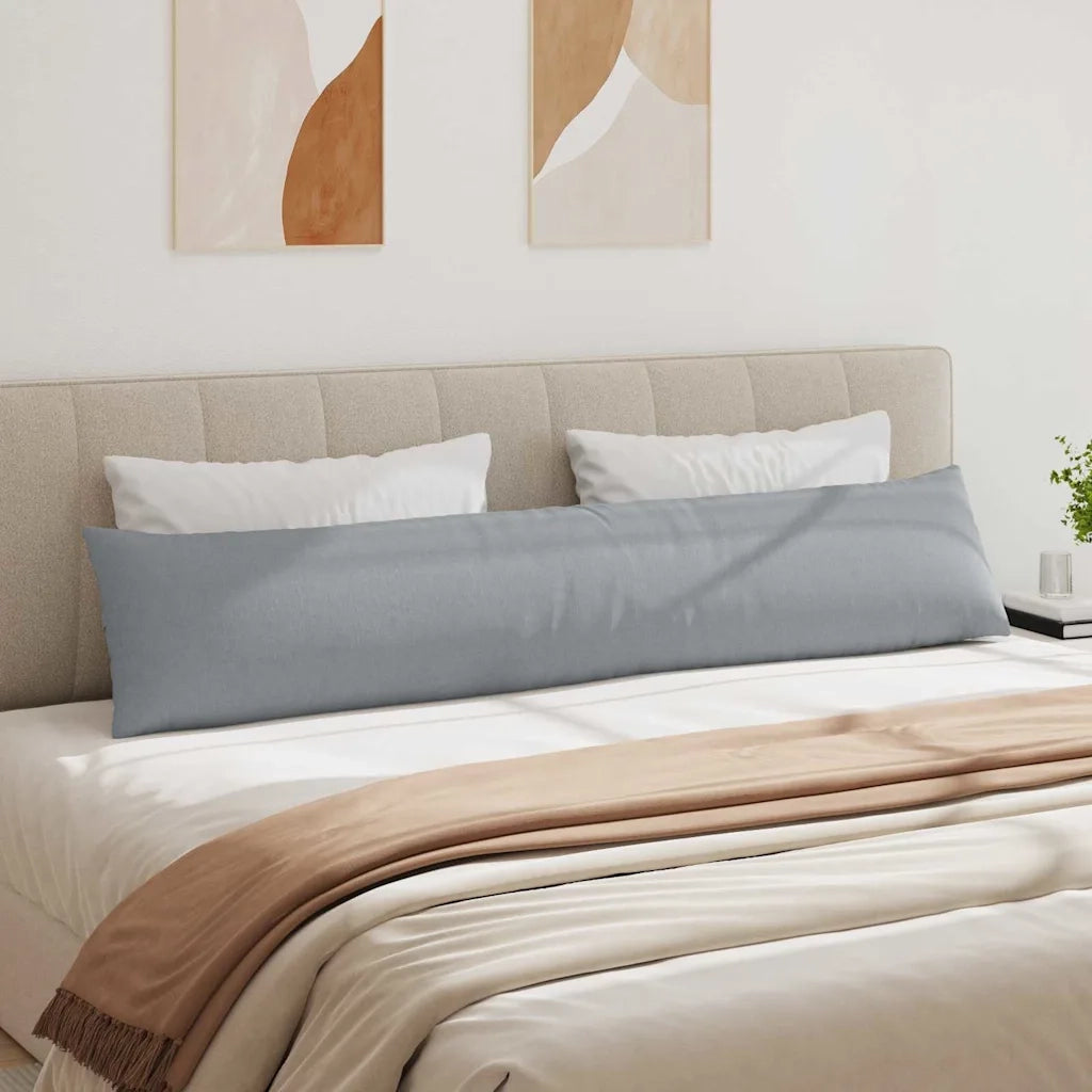 Cuscini da Divano 2 pcs Grigio chiaro 200 x 40 cm Tessuto