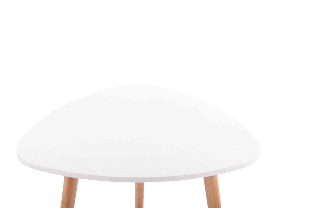 Tavolo Cucina Scandinavo Abenra bianco,80 cm