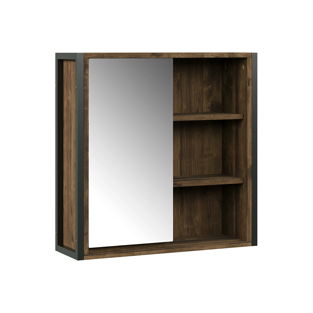 Vicco Specchio contenitore bagno Quercia/nero 62.2 x 62.5 cm con 1 porta a specchio