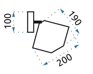 Lampada Da Parete Rose Black APP534-1W