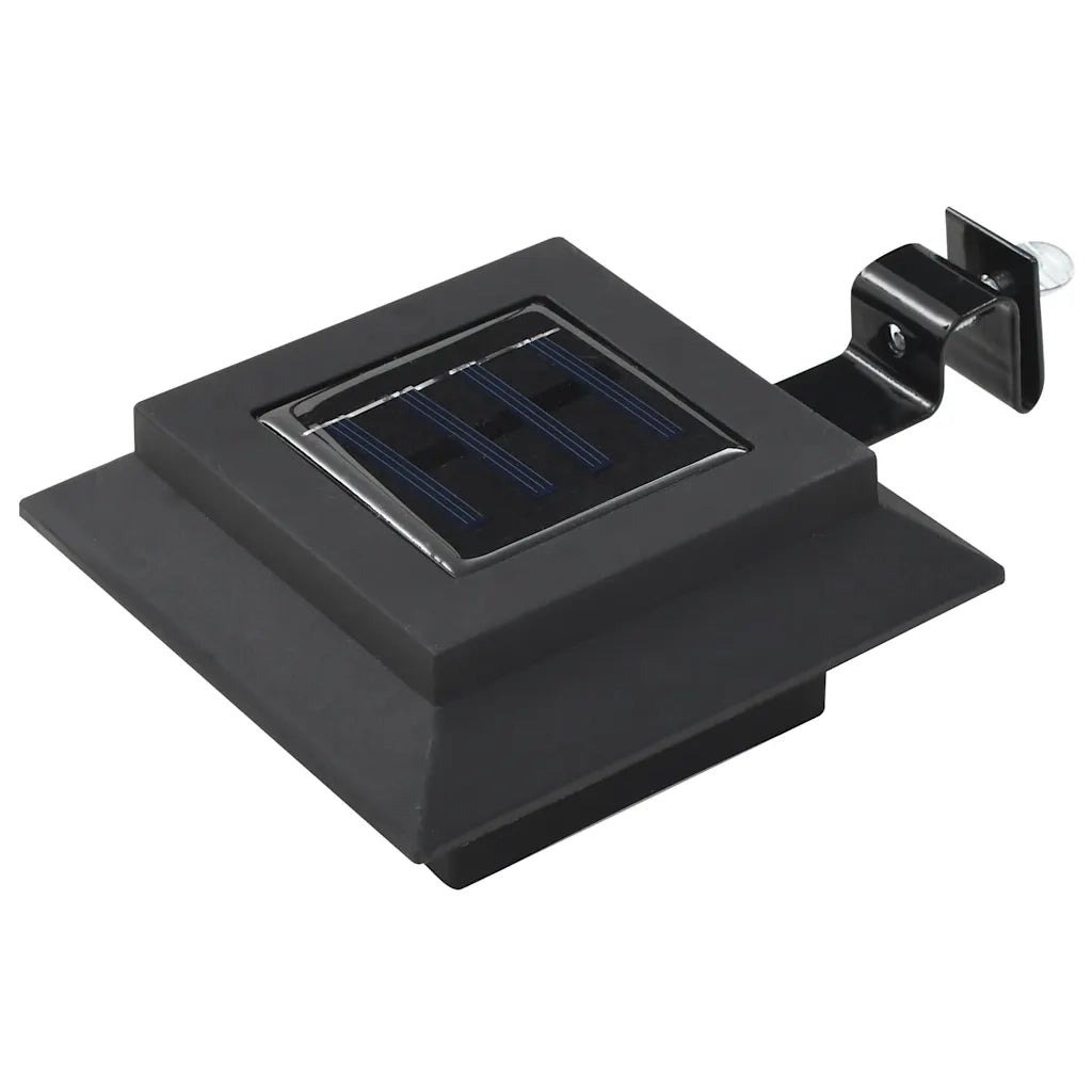 Lampade Solari da Esterno 12 pz LED Quadrate 12 cm Nere CFW3254018