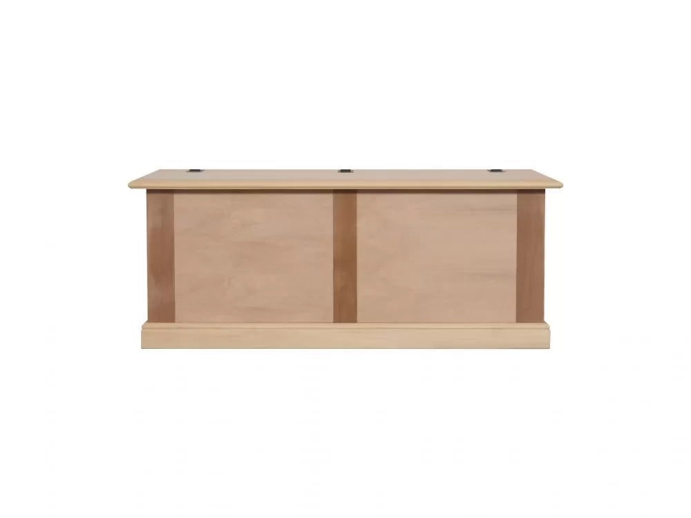 Cassapanca arte povera in legno grezza l.120 p.42 h.50 - Mobili 2G