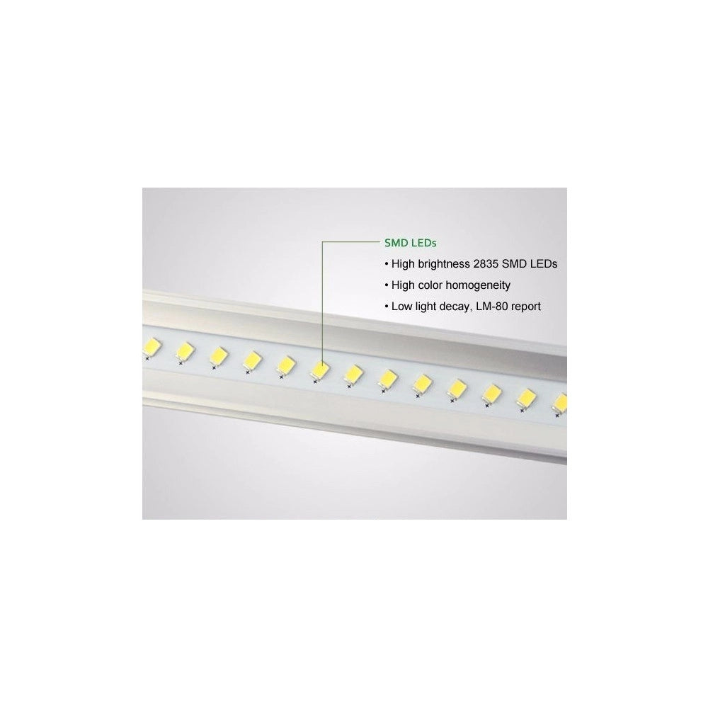 Trade Shop - Tubo T5 Neon Led 6 10 15 18 W Watt 30 60 90 120 Cm Luce Fredda Naturale Calda - -bianco Naturale  Copertura Opaca 120 Cm   -
