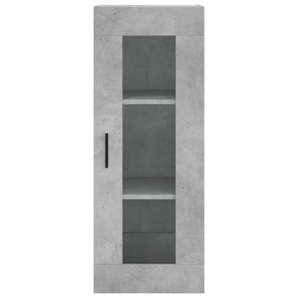 Credenza Grigio Cemento 34,5x34x180 cm in Legno Multistrato 3199381