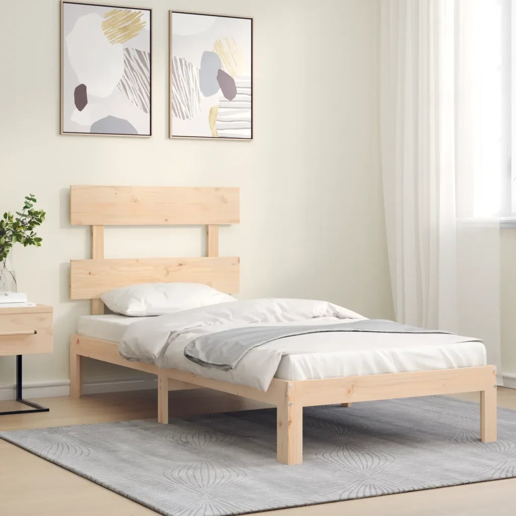 Giroletto senza Materasso 90x200 cm in Legno Massello di Pino 3193516