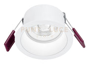 GFA1000C- FARETTO DA INCASSO IN ALLUMINIO  DIFFUSORE TRASPARENTE A LED 3000K 595LM 8W BIANCO D.9CM