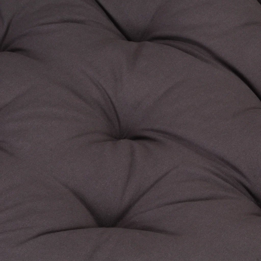 Cuscino per pallet | Cuscini per sedie e Pavimento in Cotone 120x40x7 cm Antracite