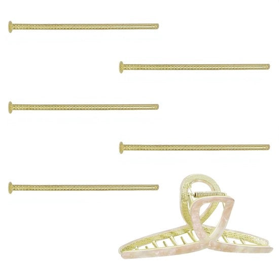 Viti di fissaggio per capelli in acciaio inossidabile - 5 pezzi - Clip per capelli - Veerclip - 25 mm - Viti di fissaggio per capelli