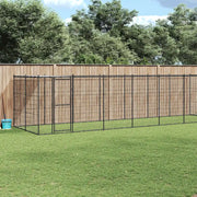 Gabbia per Cani da Esterno in Acciaio con Tetto 16,94 m² 3082295
