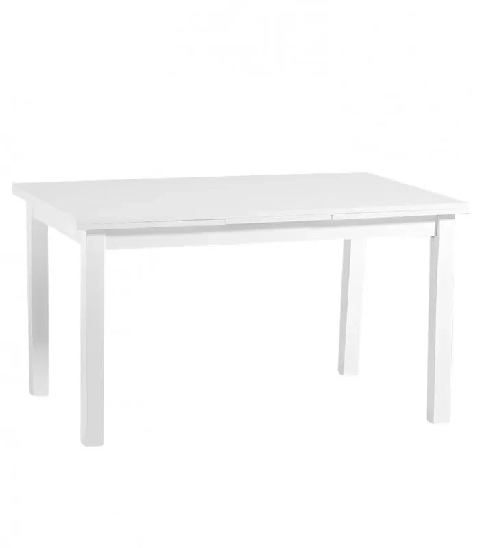 Tavolo allungabile bianco frassino moderno l.140 p.85 h.76