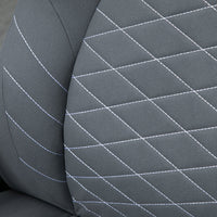 Sedia da Ufficio Direzionale 65,5x69,5x112-122 cm in Poliestere Grigio Scuro