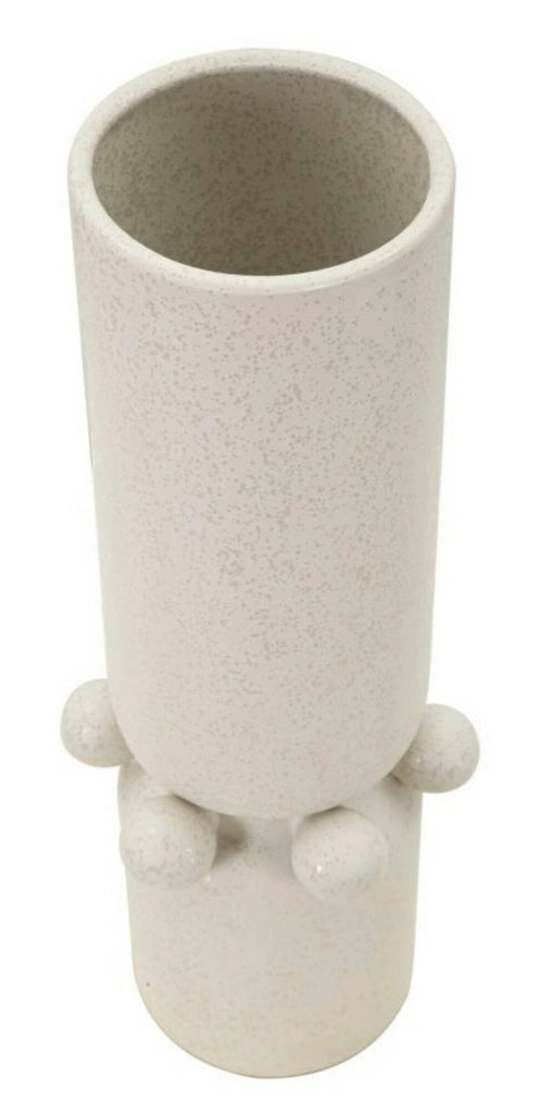 Oggettistica Tom, Complemento d'arredo, Articolo decorativo, Accessorio d'arredo, Crema, 16x16 h41 cm