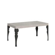 Tavolo allungabile 160/264x90 cm Paxon cashmere gambe antracite