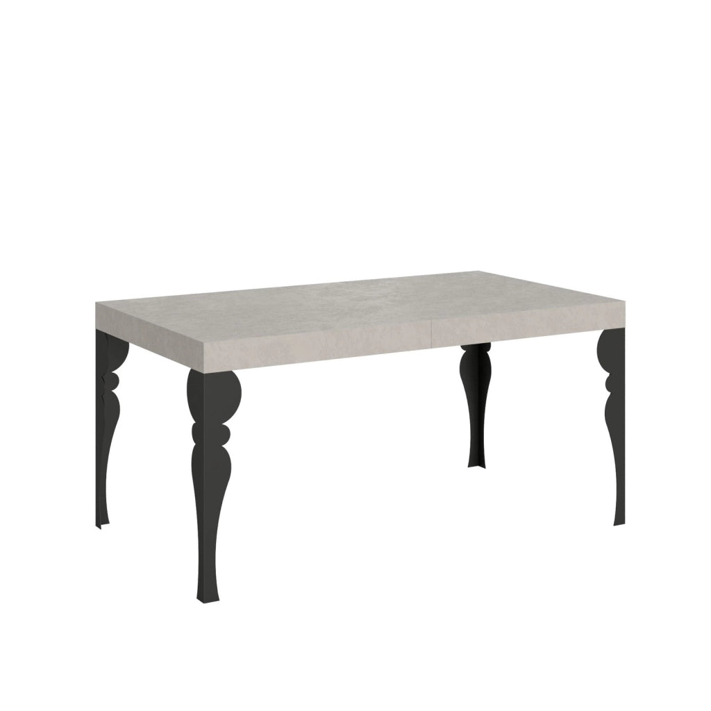 Tavolo allungabile 160/264x90 cm Paxon cashmere gambe antracite