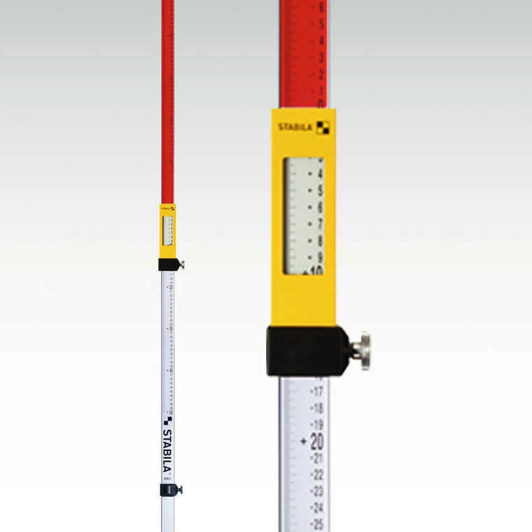 KIT LASER A ROTAZIONE AUTOMATICO LAR 160 SET 7 UNITA' +TREPPIEDI CON COLONNINA DI ELEVAZIONE + STADIA DI LIVELLAMENTO NL - STABILA