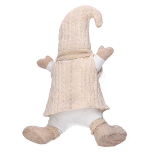 Gnomo tessuto crema cm 25x13xh38