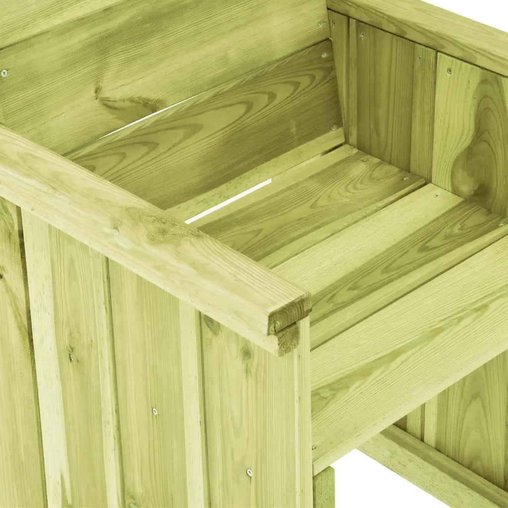 Sedia da Giardino | Sedie da Esterno in Legno di Pino Impregnato
