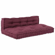 Cuscino per Divano Pallet 2 pz | Cuscini per sedie Bordeaux 120 x 80 x 38 cm