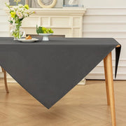 Tavolino Coperto in Polyester Donkergrioso, 100x100cm, Coperture per Tavoli con Effetto Lotus, Impermeabili all'Acqua, Resistenti ai Graffi per uso Domestico, Matrimoni, Feste