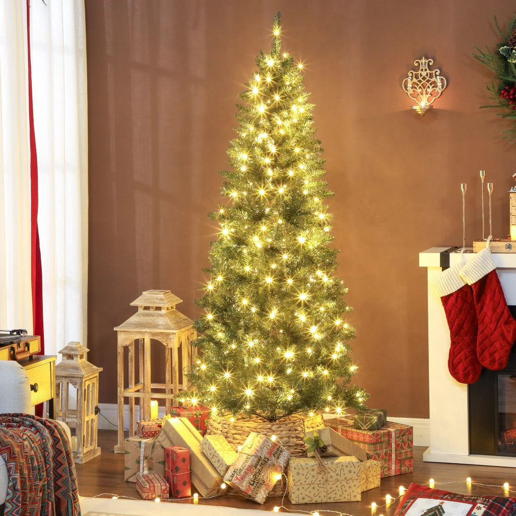 Albero di Natale artificiale con luci ¨C Minimal ¨C verde 180 cm 899 punte