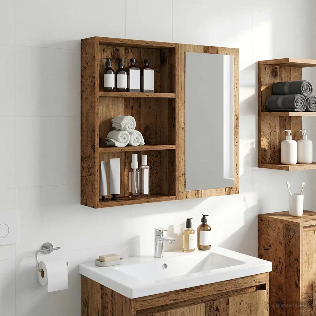 Armadio da bagno a muro Legno vecchio 40 x 10 x 60,5 cm 889357