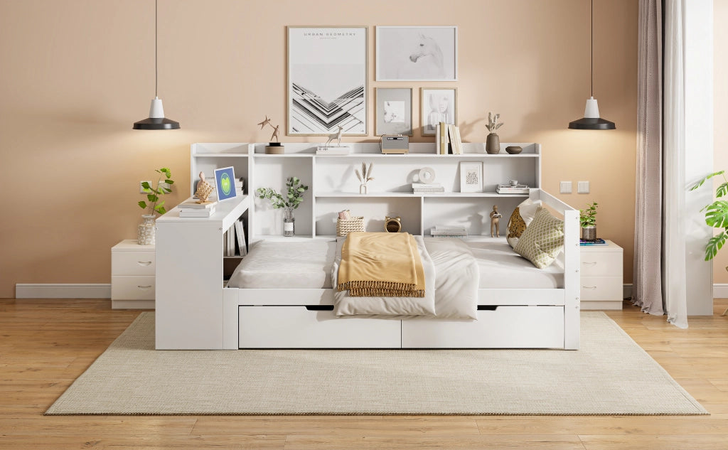 Letto sofa multifunzione legno bianco 90x200 cm