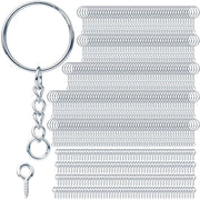 Anello da chiave 25 mm - Portachiavi con catena - Set di accessori per fai da te 510 pezzi - Viti a occhiello - Accessori DIY - Creazione di gioielli